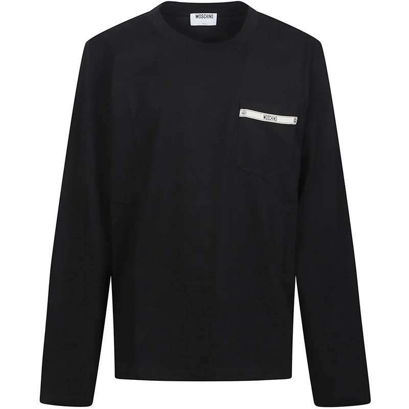 Moschino T-Shirt Long Sleeve T-shirt Black schwarz