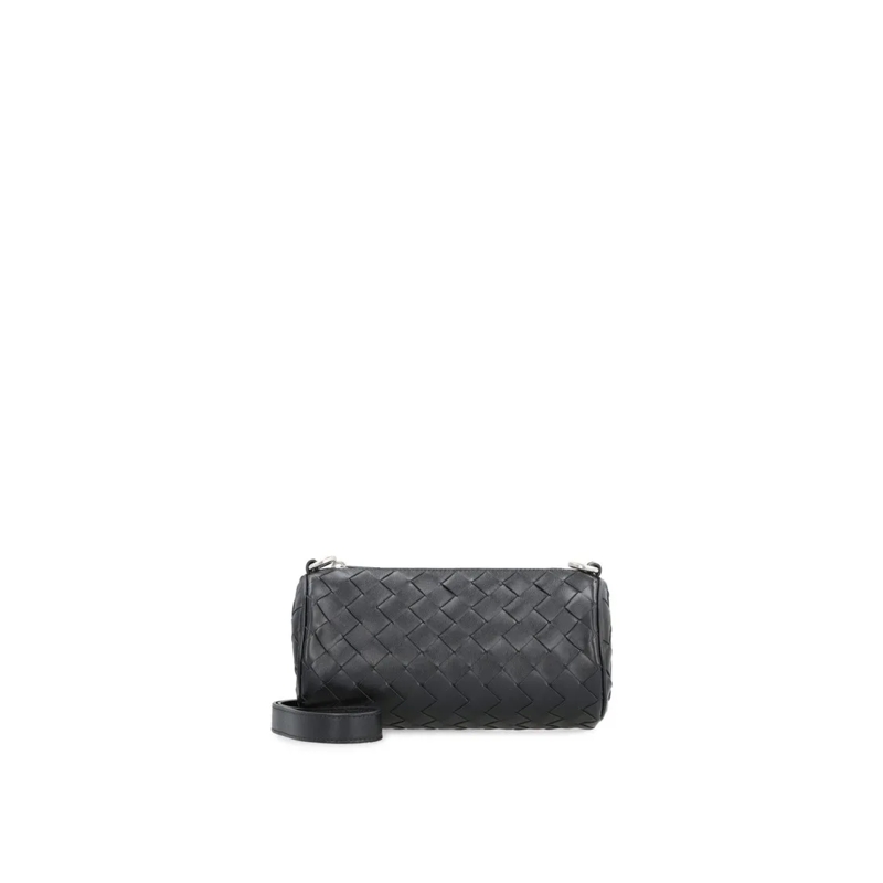 Bottega Veneta Sac à bandoulière Mini Intrecciato Leather Bag Grey