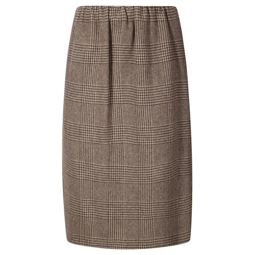 JEJIA Midi-Röcke Tweed Skirt With Hidden Pockets Brown