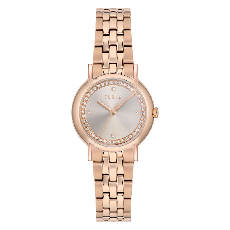 Furla Quarzuhr Quarz-Analoguhr Furla Easy Shape rosa