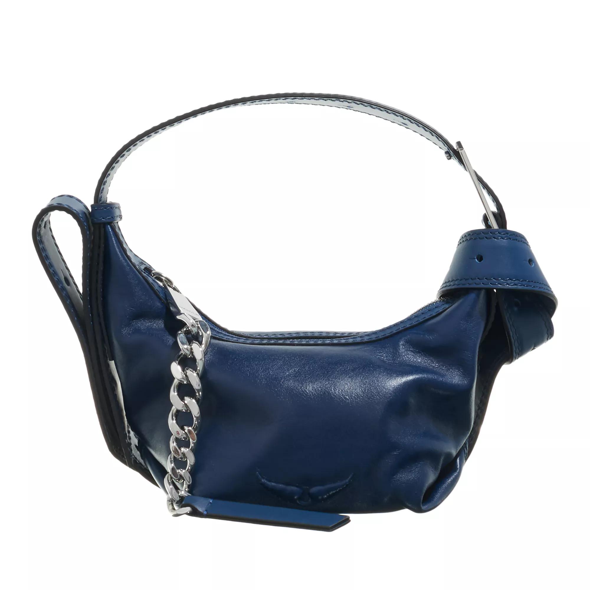 Zadig & Voltaire Hobo Bag - Le Cecilia Xs Leather With Veg - Gr. unisize - in Blau - für Damen