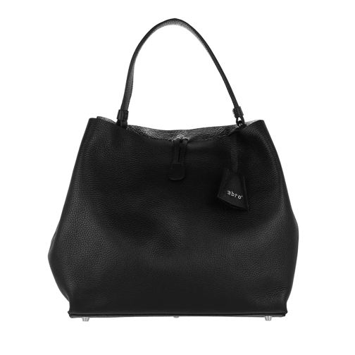 Abro Adria Double Handbag Black/Nickel Hobo Bag