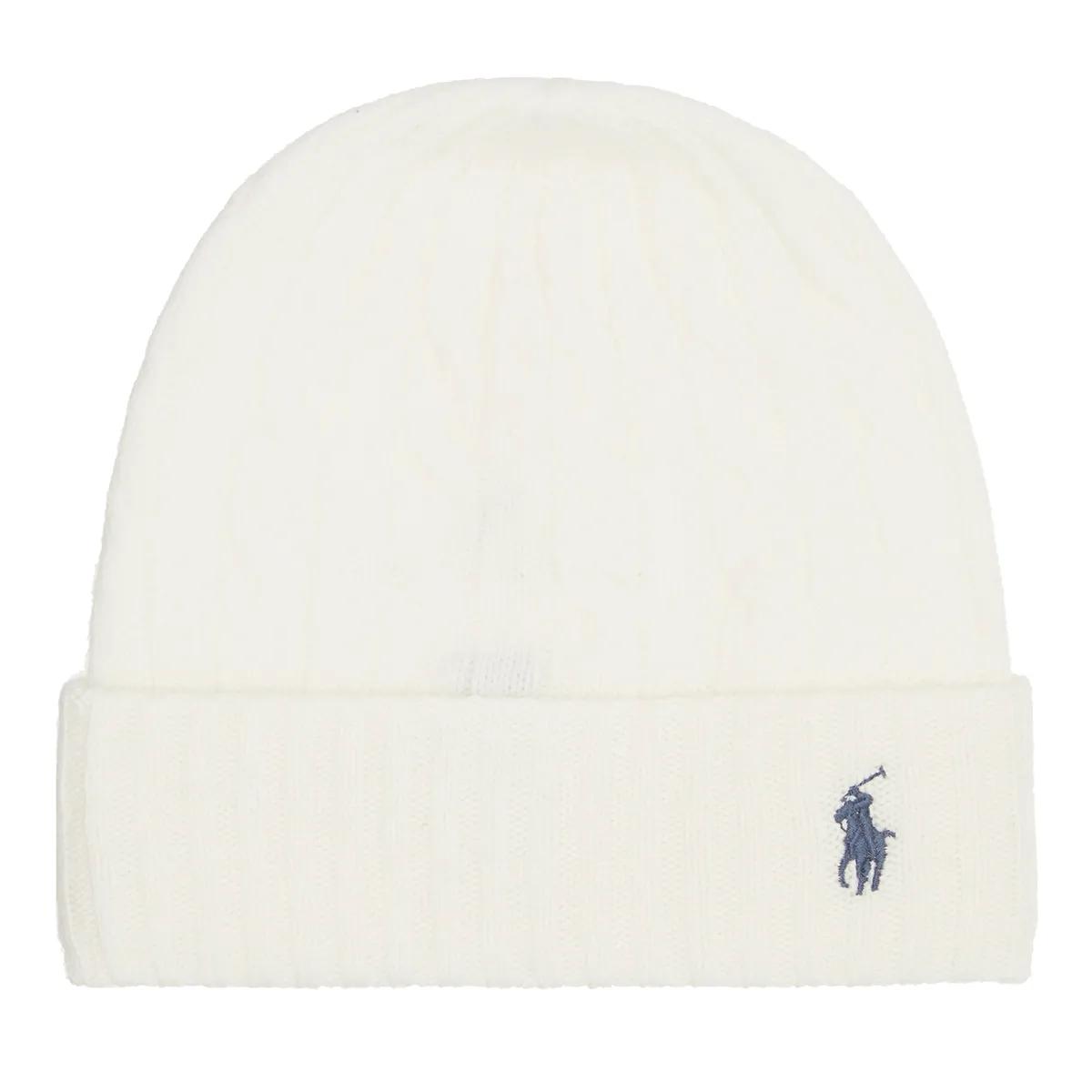 Polo Ralph Lauren Mützen - Wl Cshmr Cbl-Hat-Cold Weather - Gr. ONE - in Creme - für Damen