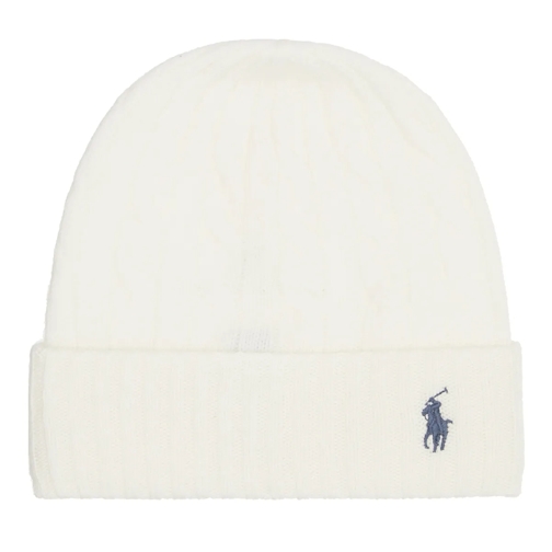 Polo Ralph Lauren Wl Cshmr Cbl-Hat-Cold Weather Cream Chapeau en laine