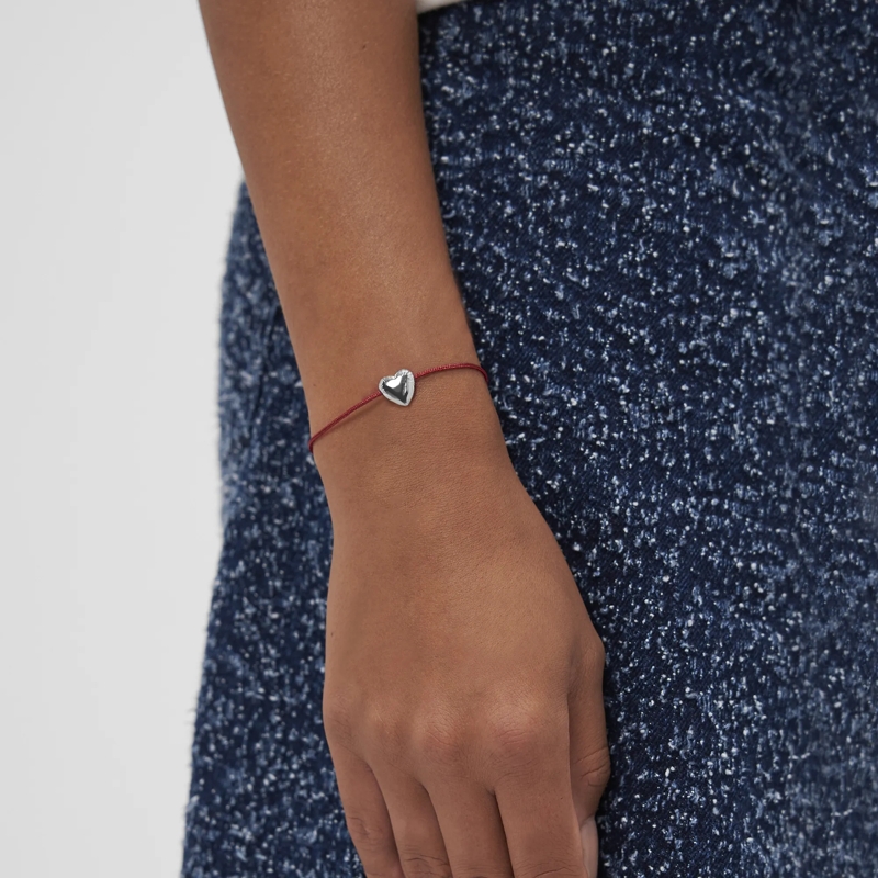 Copenhagen Armband Edelstahl Balloon Hearts burgundy(Image 2)