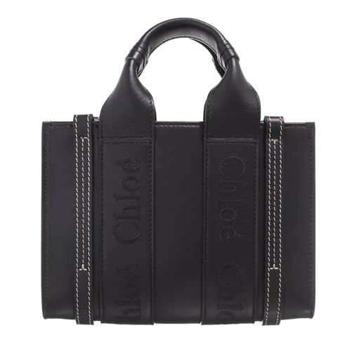 Chloé Top Handle Mini Tote Black Rymlig shoppingväska