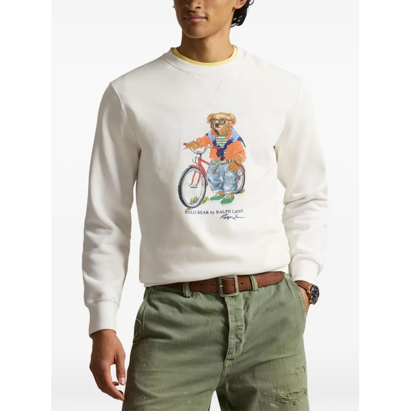 Polo Ralph Lauren  Ribbed Crewneck Sweatshirt White(Image 3)