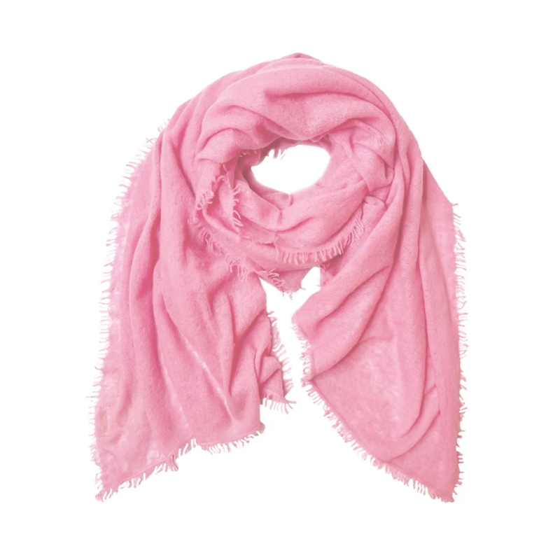 Mala Alisha Écharpe légère Tuch Salted aus Kaschmir Pink