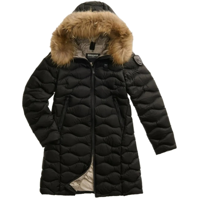 Blauer Trenchcoat Coats Black schwarz