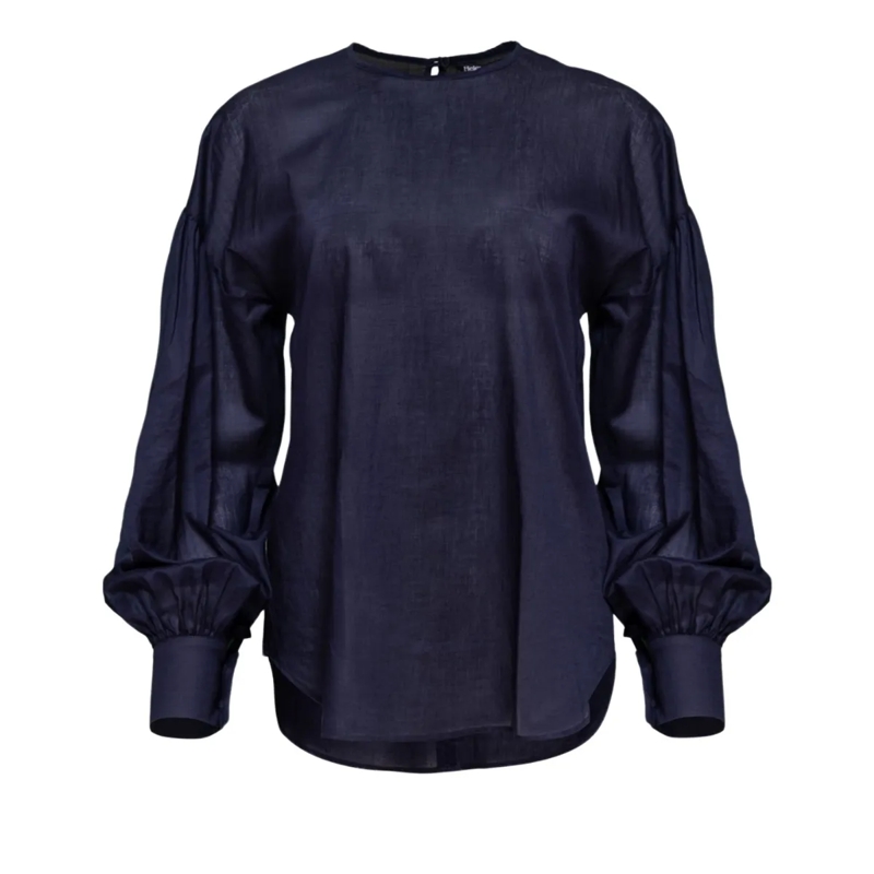 Helene Galwas Bluse Bluse HADLEY blau