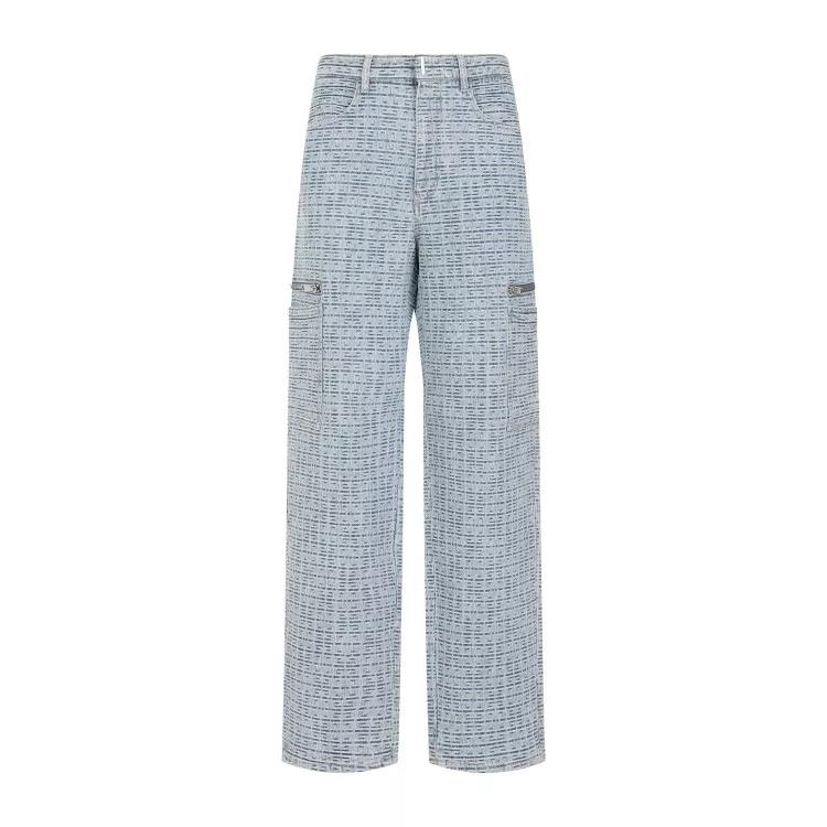 Givenchy - Light Blue Cotton Pants - Größe 30 - blue