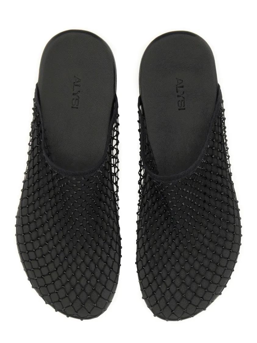 Thumbnail - Black Mesh Slip-On Sabot In Mesh - Gr. 37 (EU) - in Schwarz