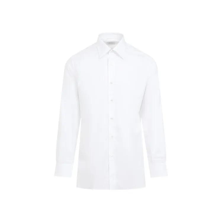 Brioni - White Cotton Shirt - Größe 42 - weiß