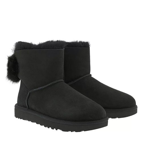 UGG Classic Boot Puff Crystal Bow Black Bottes d'hiver
