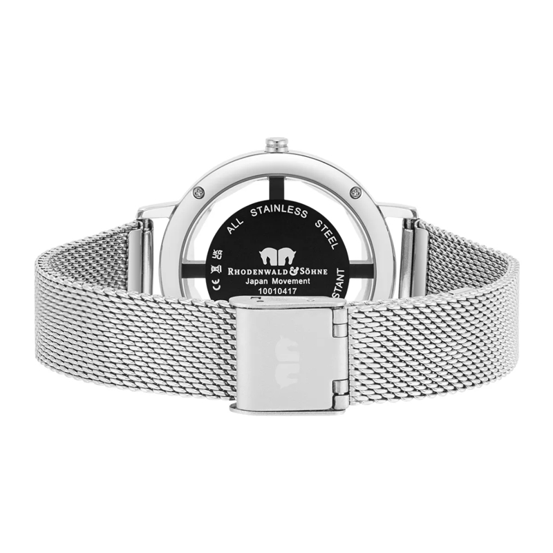 Rhodenwald & Söhne Automatikuhr Damen Armbanduhr Lucrezia Edelstahl silber(Image 4)