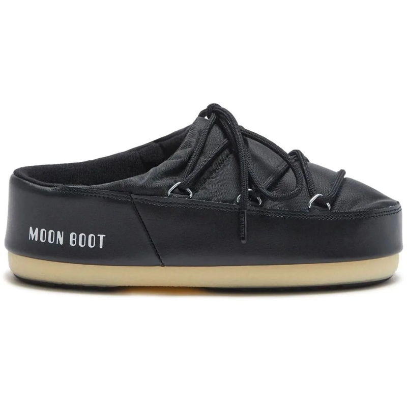 Moonboot Low-Top-Sneaker Logo Padded Nylon Mules schwarz