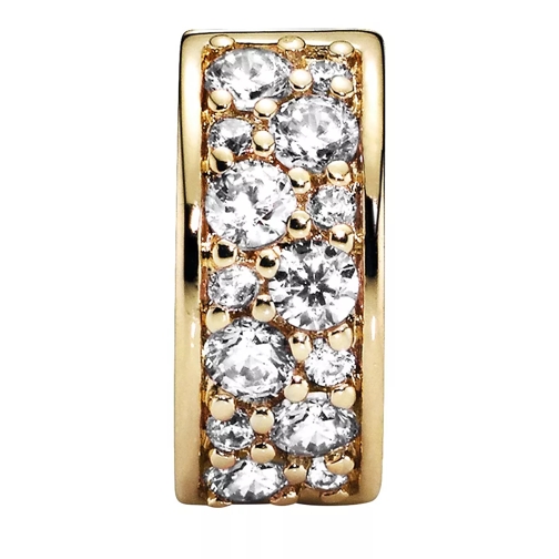 Pandora Pendentif Klarer Pavé Clip 14k Gold-plated unique metal blend (Image 2)