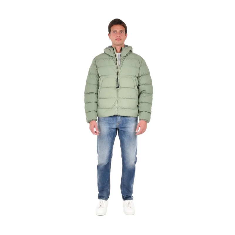 CP Company Daunenjacke Padded Down Jacket With Goggle Lenses Green