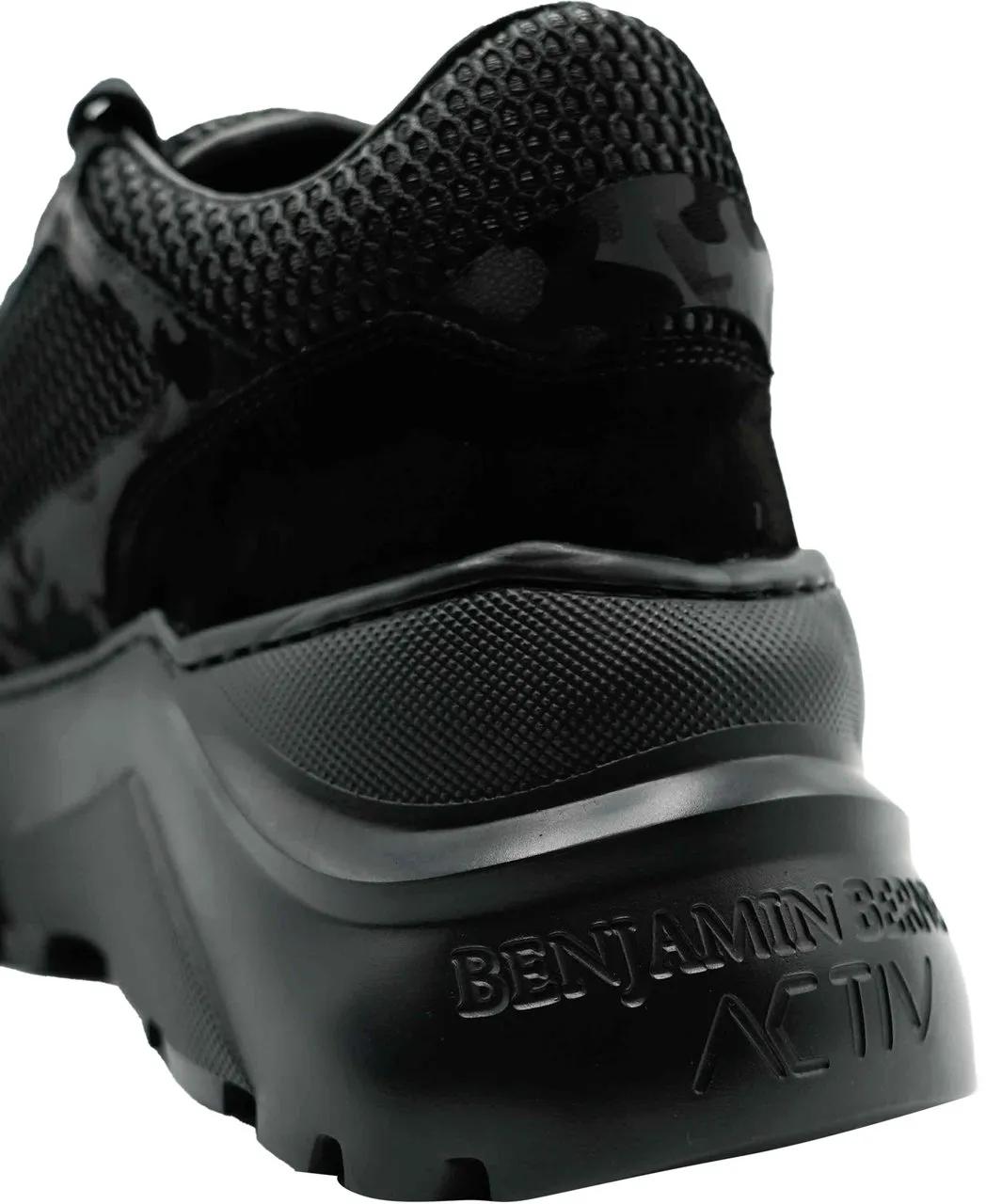 Thumbnail - BENJAMIN BERNER Low-Top Sneaker - Black Reflective Camouflage Mesh - Gr. 42 (EU) - in Schwarz - für Damen