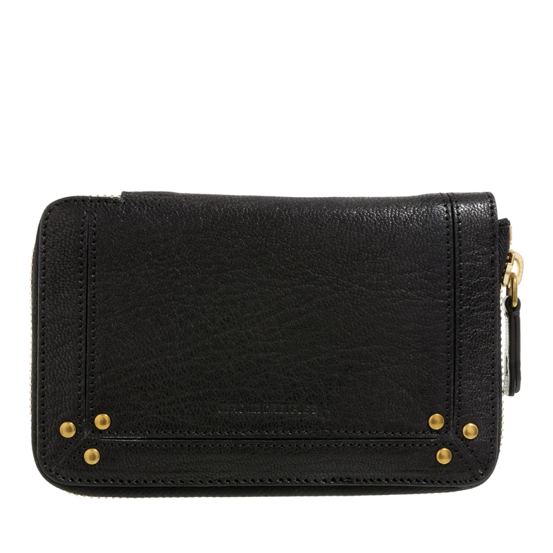 Jerome Dreyfuss Portemonnaie mit Zip-Around-Reißverschluss Julien Goatskin Noir