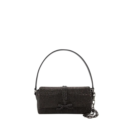 Self Portrait Rhinestone Baguette Shoulder Bag - Synthetic - Bla Black Sac à bandoulière