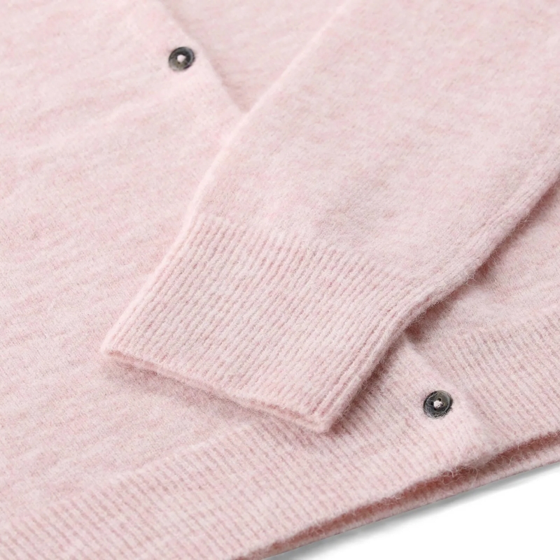 Closed Pull Strickjacke aus Alpaka-Mix pink(Image 4)