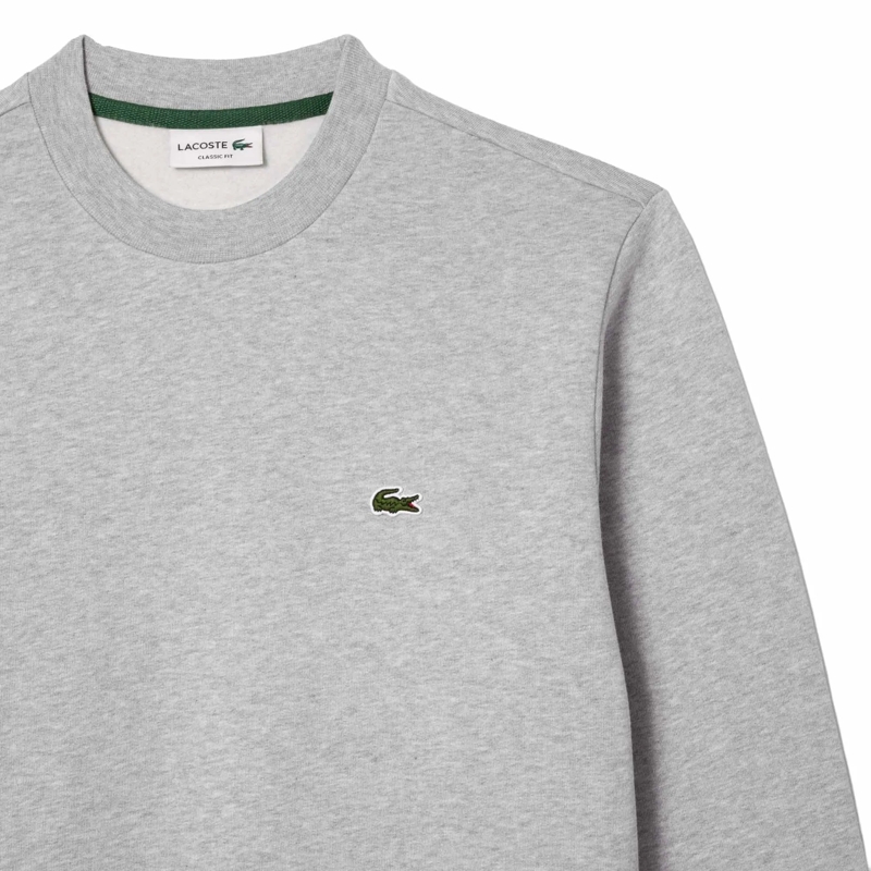 Lacoste  Lacoste LACOSTE Herren Sweatshirt, Rundhals - Flee grau(Image 2)