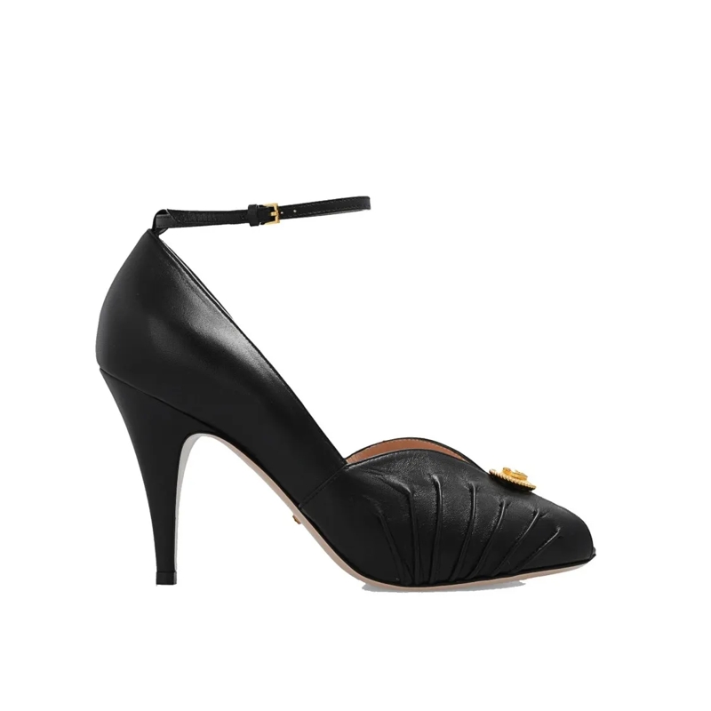 Gucci Pumps Black Leather Pumps Black