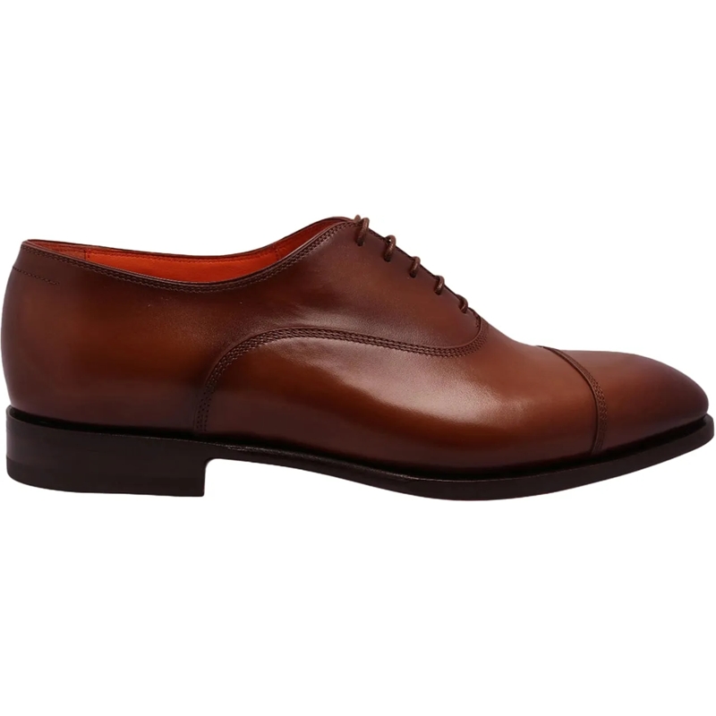 Santoni Claquettes Oxford Veterschoen Bruin braun