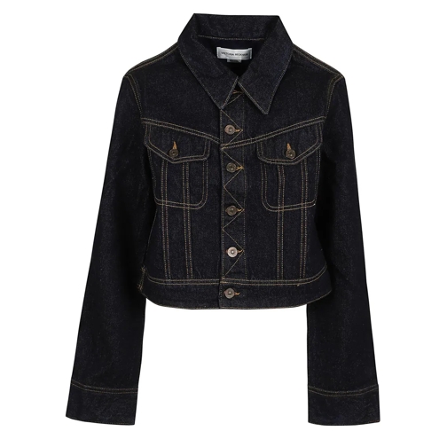 Victoria Beckham Vestes en jean Cropped Denim Jacket Black