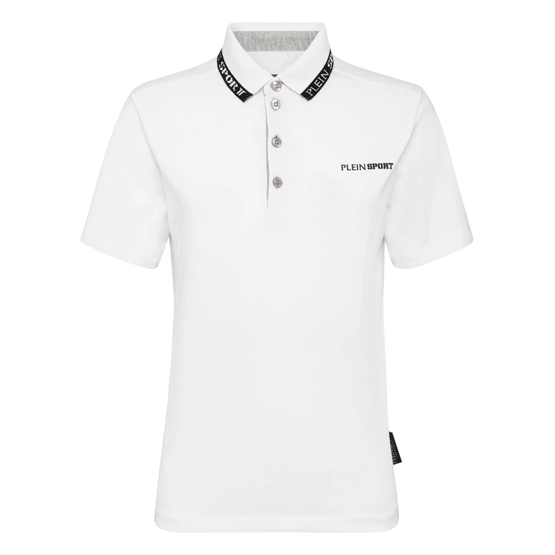 Plein Sport Top Poloshirt weiss