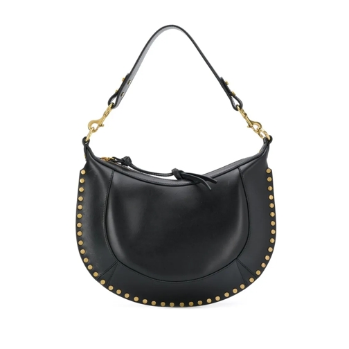 Isabel Marant Sac à bandoulière Curved Silhouette Leather Bag With Gold-Tone Stud  Black (Image 6)