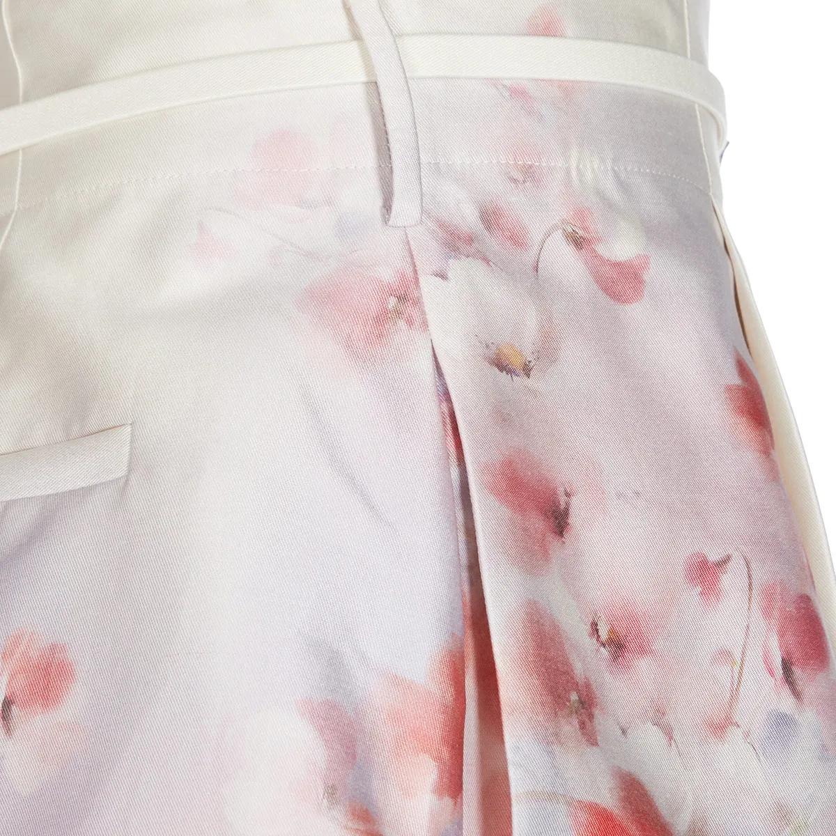 Zimmermann Crush Flat Front Short scarlet Floral | Legere Shorts