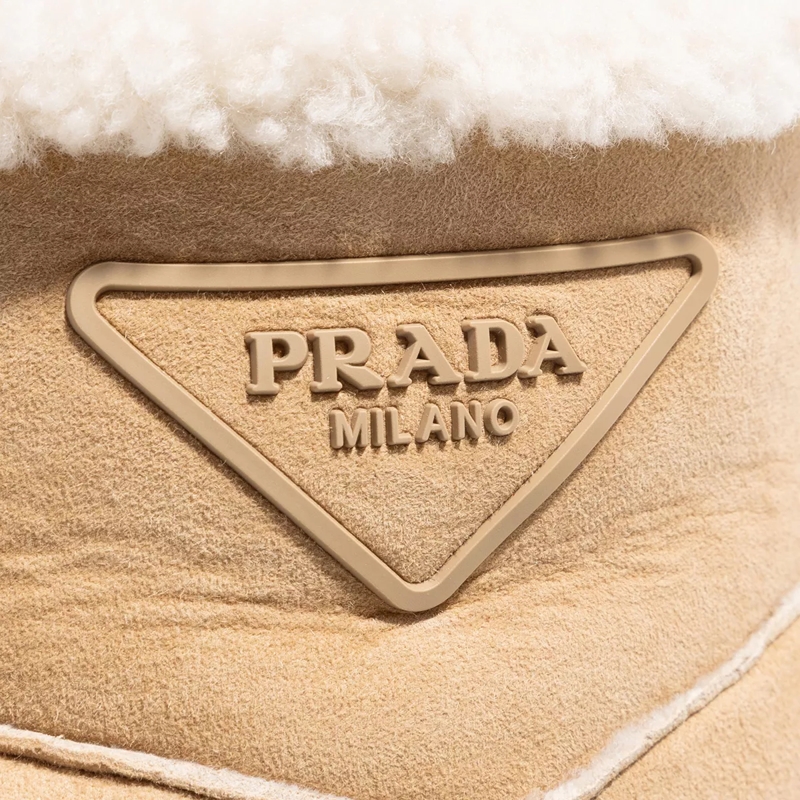 Prada Winterboots Blow Shearling Boot F0379 ecru(Image 3)