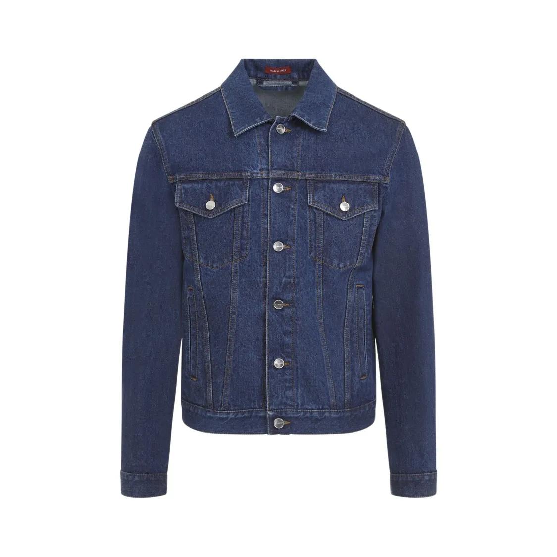 Gucci - Dark Blue Cotton Jacket - Größe 50 - blau