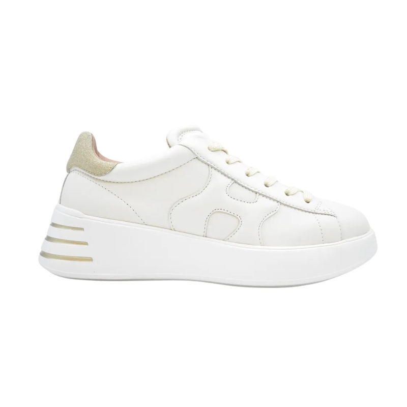 Hogan Ballerinas Laced Sneakers With Leather White