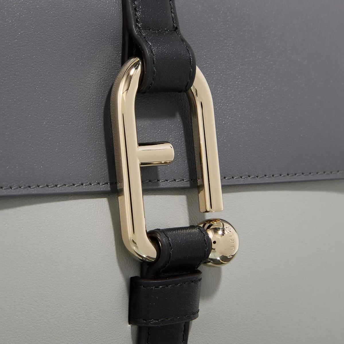 Furla Shoppers & Totes Nuvola L Shoulder Bag in donkergrijs