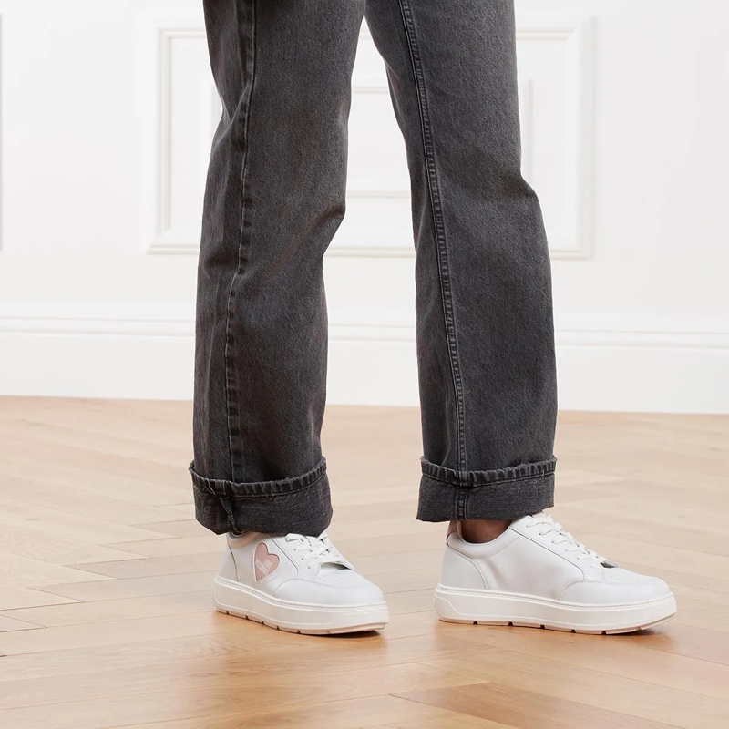 Love Moschino Low-Top-Sneaker Sneakers Donna Bianco+Cipria(Image 2)