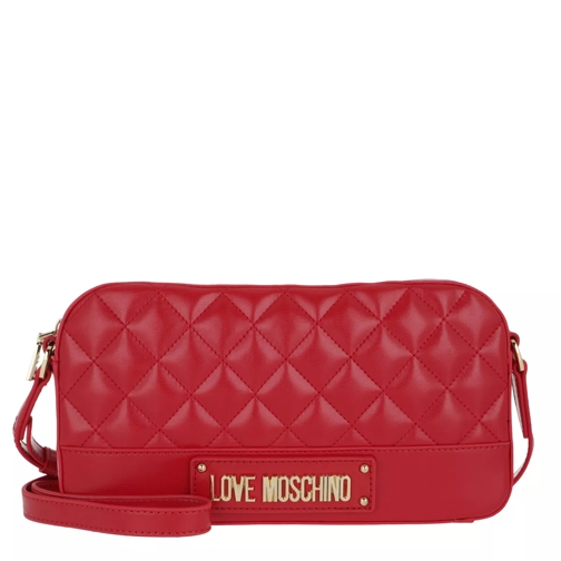 Love Moschino Logo Quilted Crossbody Bag Rosso Sac à bandoulière