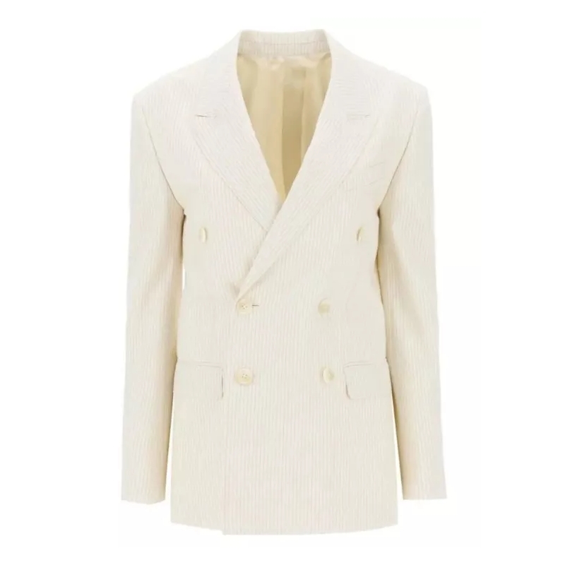 Celine Blazer Double-Breasted Jacket Neutrals