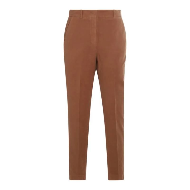 Incotex Leggings Brown Cotton Pants Brown