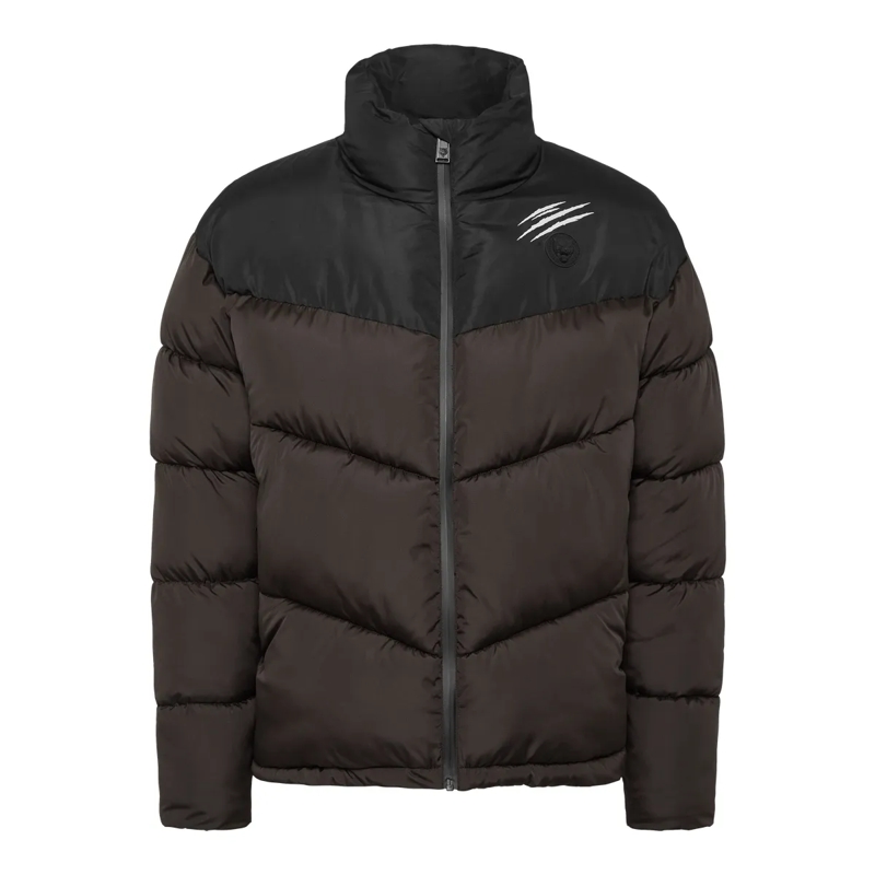 Plein Sport Lederjacke Jacke schwarz