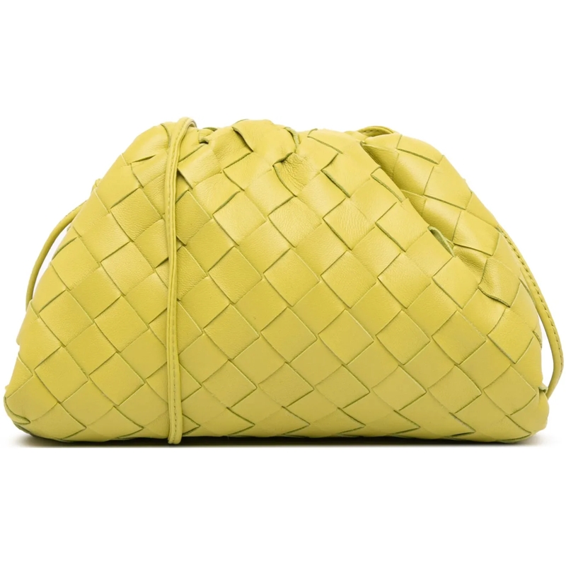 Bottega Veneta Schultertasche Nappa Intrecciato The Mini Pouch Crossbody grün