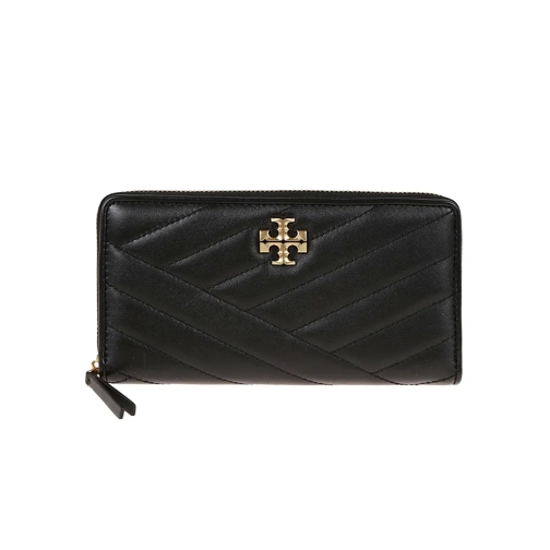 Tory Burch Geldbörse Kira Chevron Zip Continental Wallet Black