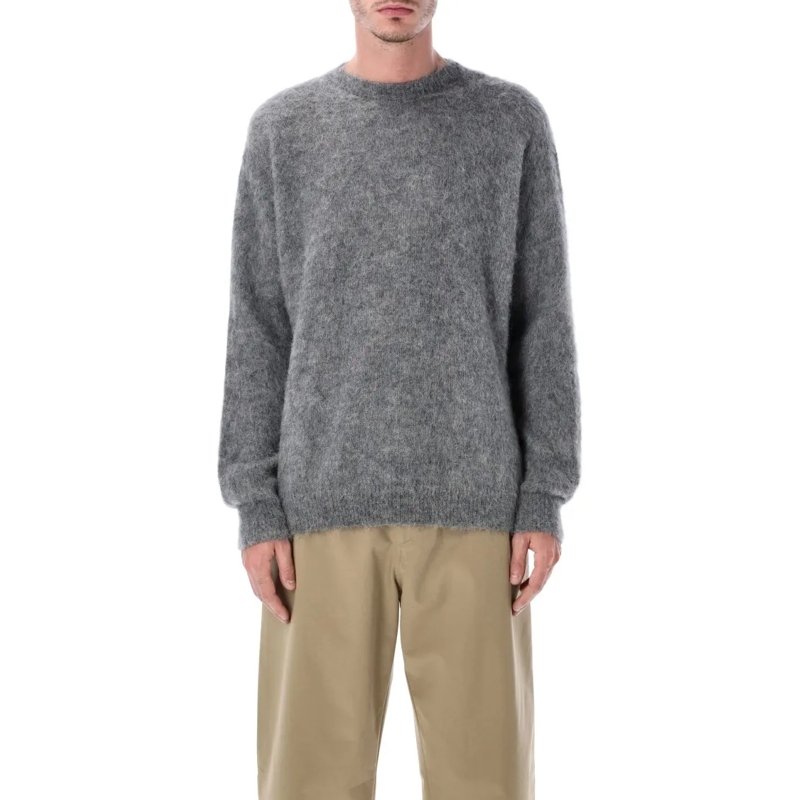 Rold Skov Pullover Alpaca-Mohair Round-Neck Sweater Grey