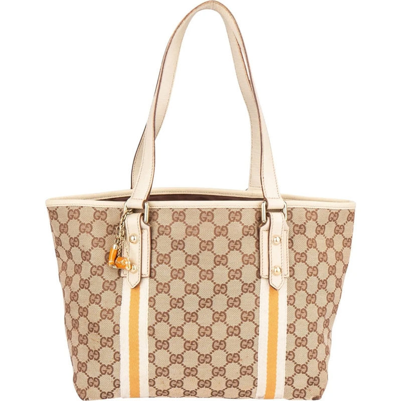 Gucci Schultertasche Gucci GG Monogram Jolicoeuer Handbag braun