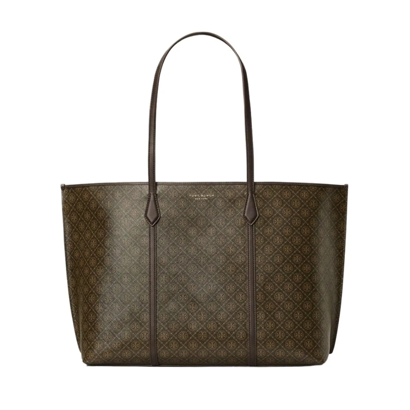 Tory Burch Fourre-tout Perry Coated Canvas Tote Grey