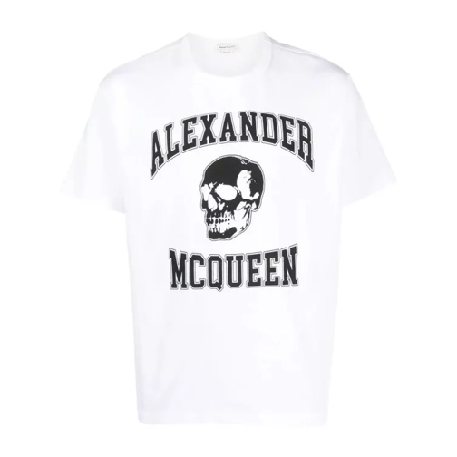Alexander McQueen Black/White Varsity T-Shirt White 