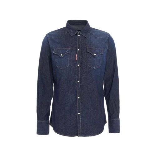 Dsquared2 Classic Western Shirt Blue Jeans