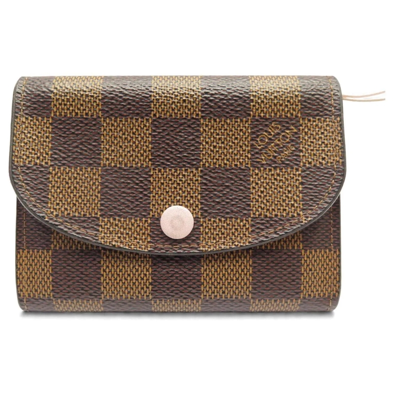 Louis Vuitton Geldbörse LOUIS VUITTON ROSALIE N61276 DAMIER EBENE CANVAS G braun